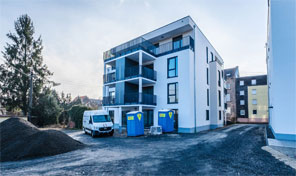 Mehrfamilienhaus Rückseite in St. Wendel